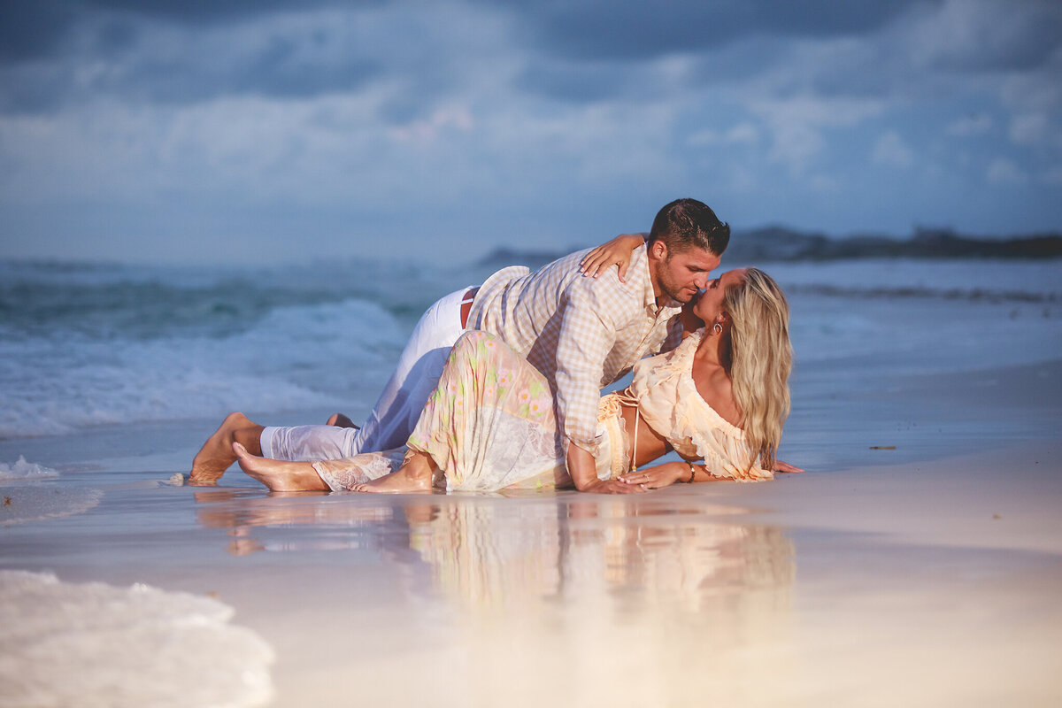 engagement session on the beach