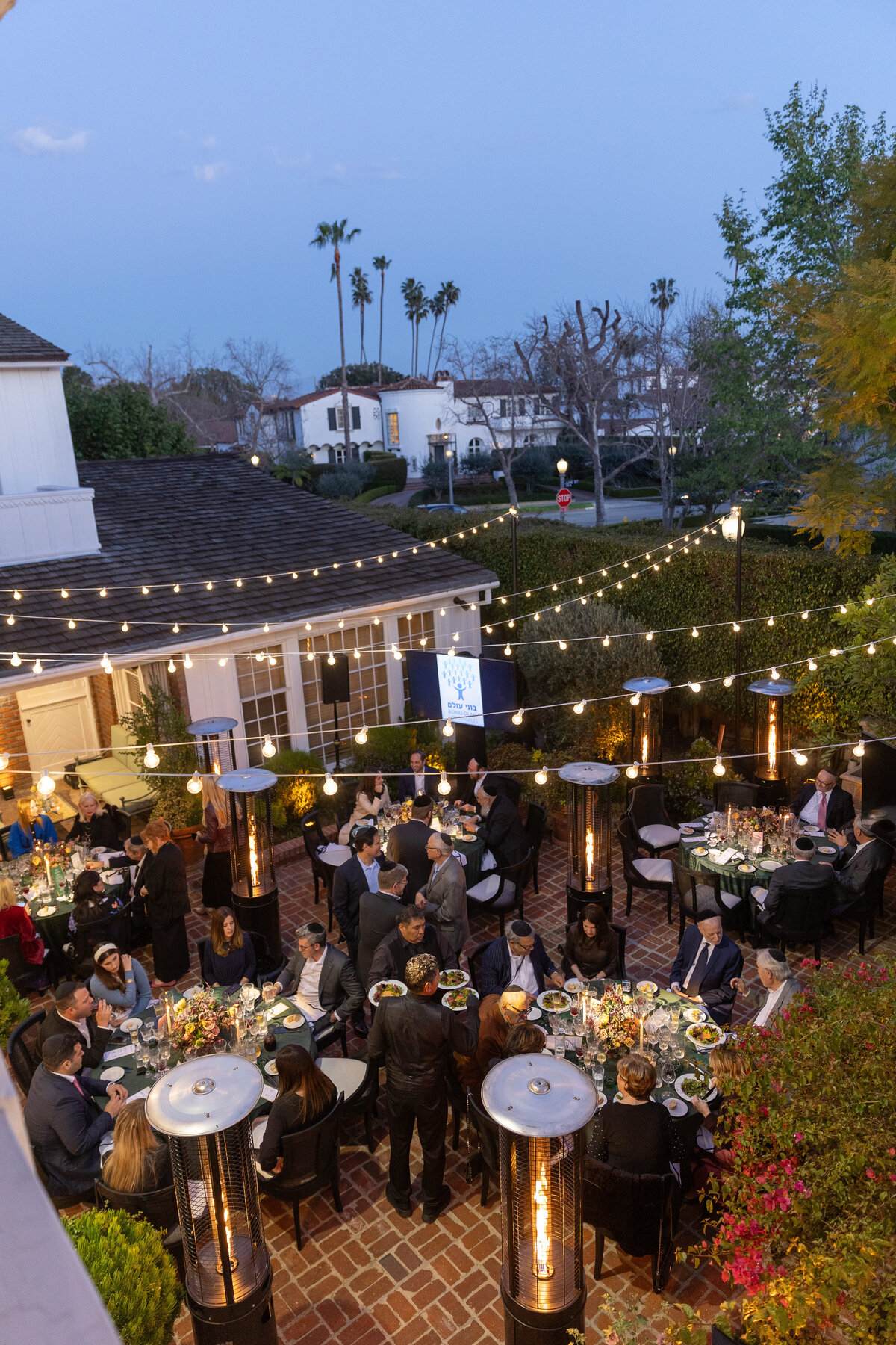 Birds -eye-view of dinner