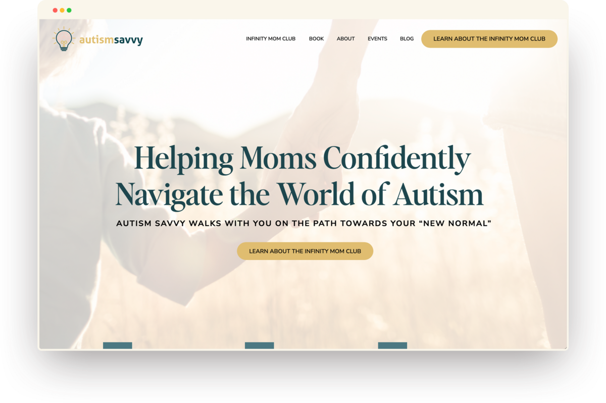 Autism Savvy website screenshot