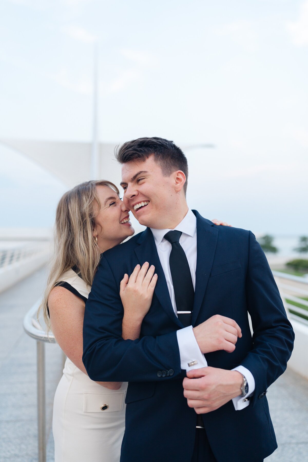 Downtown District Milwaukee Elegant Engagement Session-20