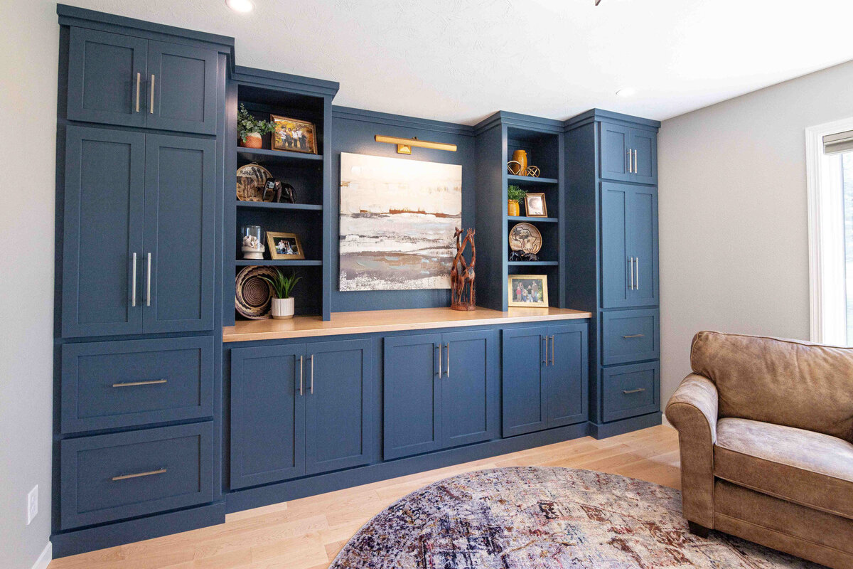 Project blu home renovation den design