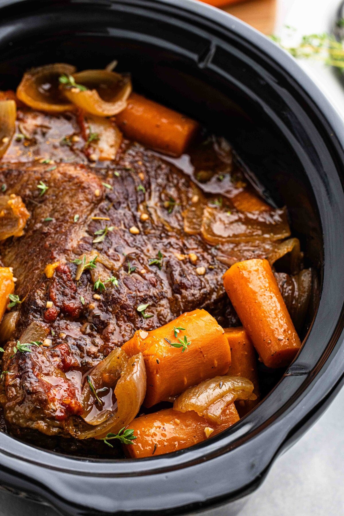 Slow Cooker Red Wine Beef Brisket Recipe-2
