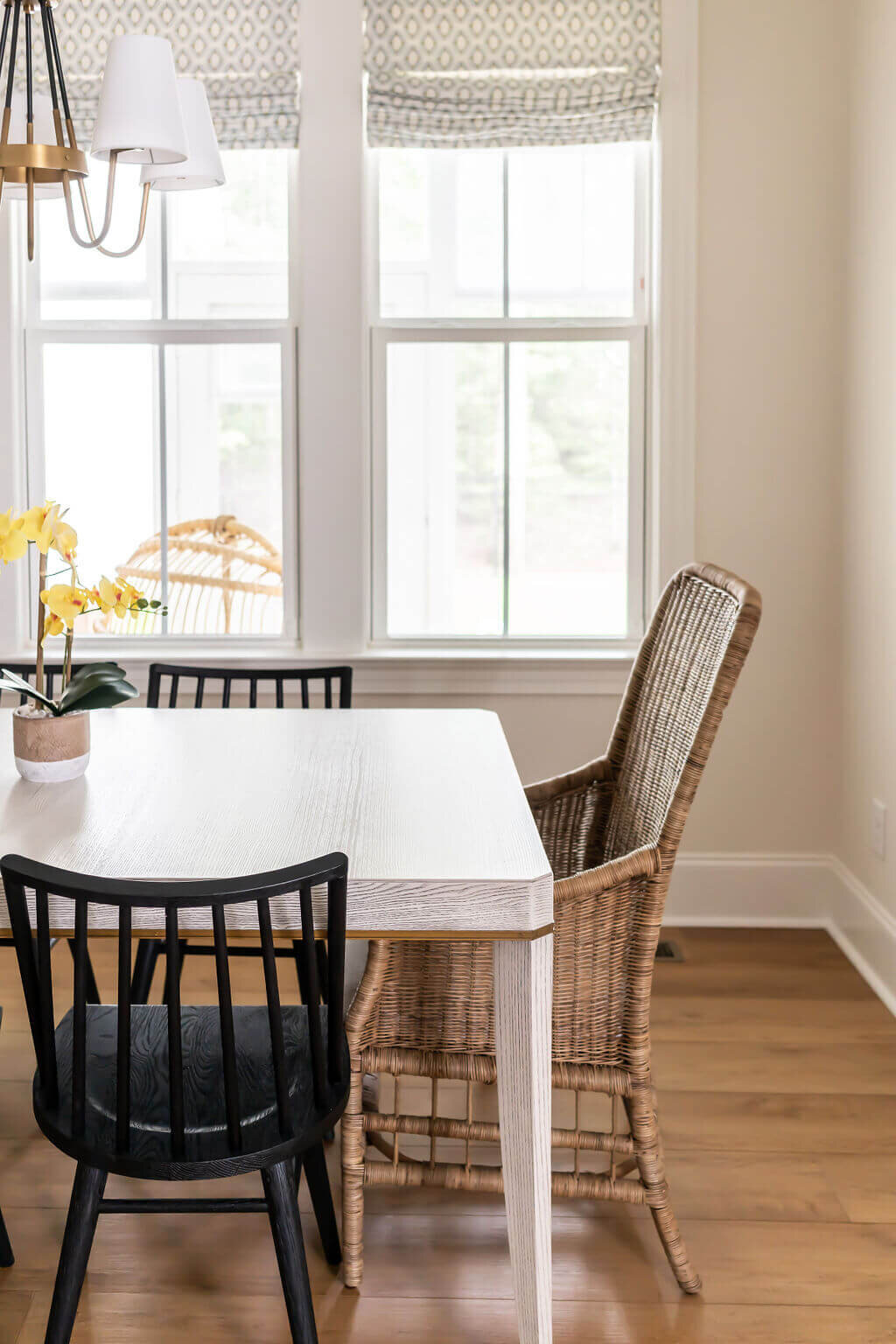 sweet southern home gracies space rocking chair at table