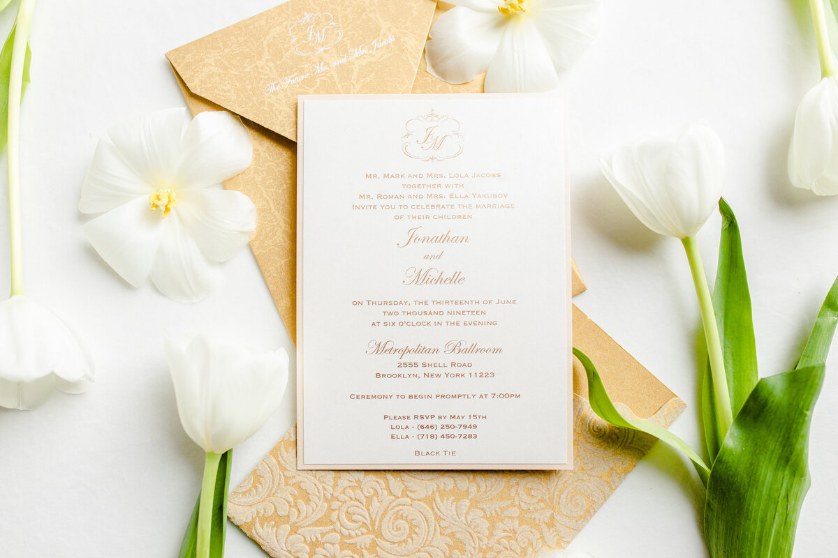 Plume and Stone wedding invitations, Bar/ Bat Mitzvah invitations