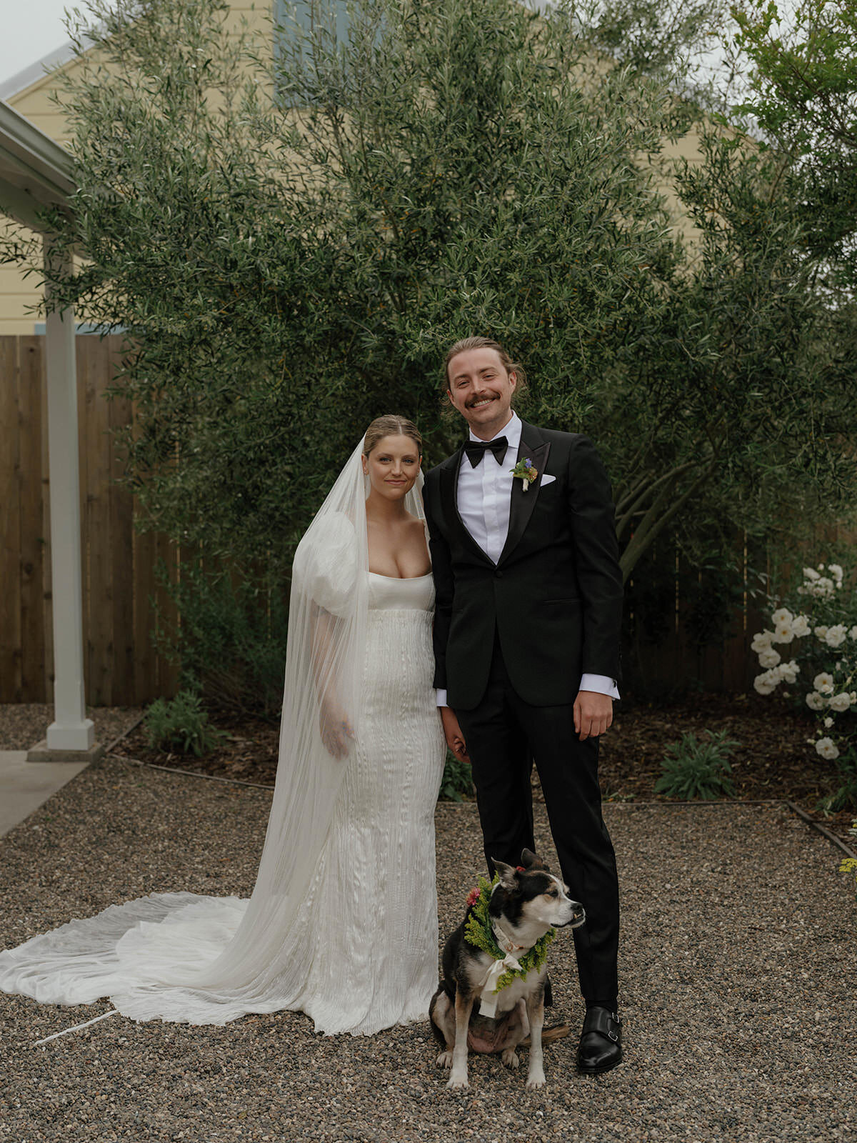 Retro motel chic wedding ceremony at Bodega Los Alamos - 29