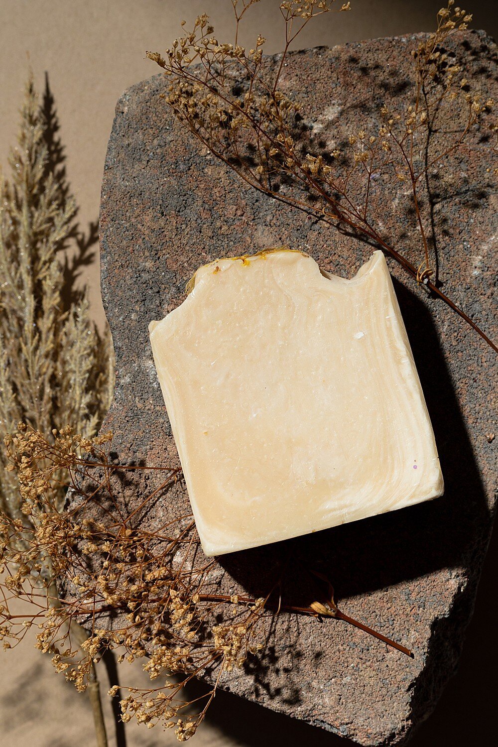 bar soap styled for product photography