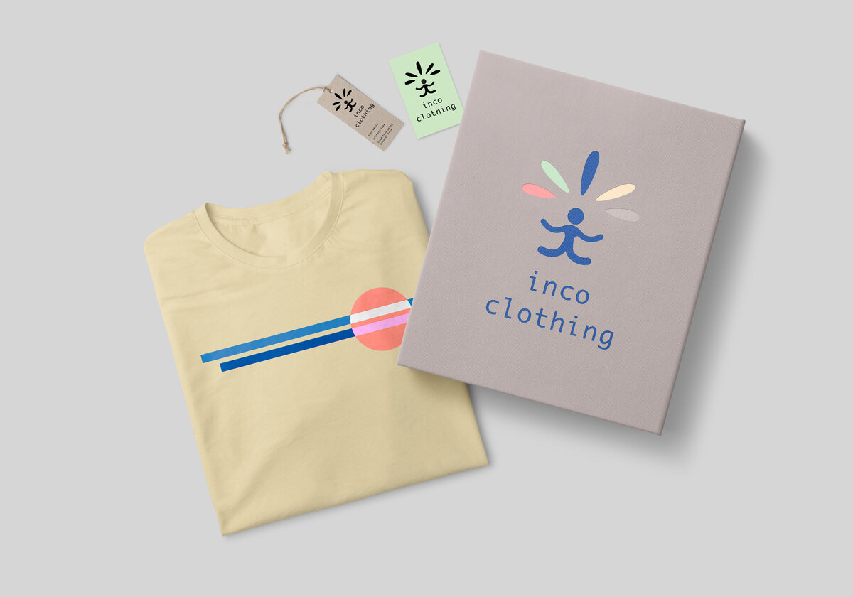 Branding and packaging design for eco friendly sustainable clothing brand