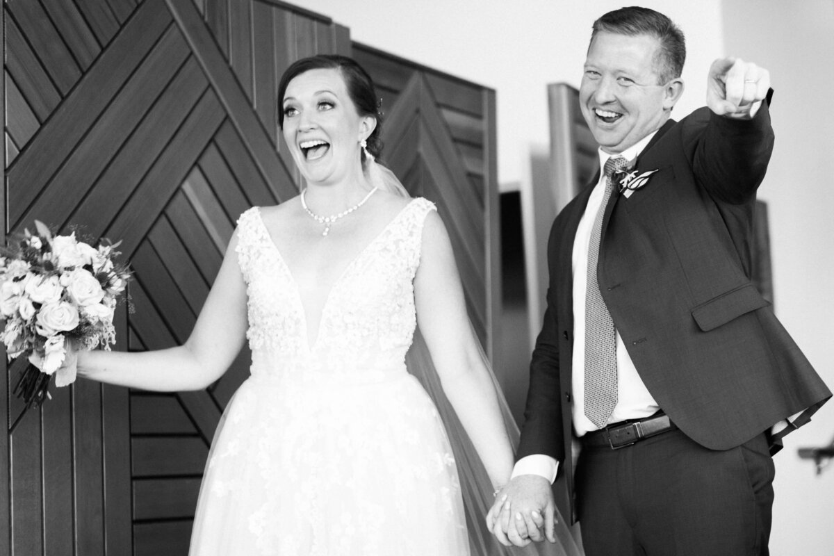 Grand entrance of bride and groom