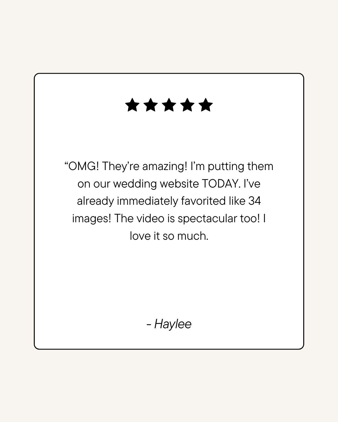 Black and White Simple Real Estate Client Testimonial Reviews Instagram Post