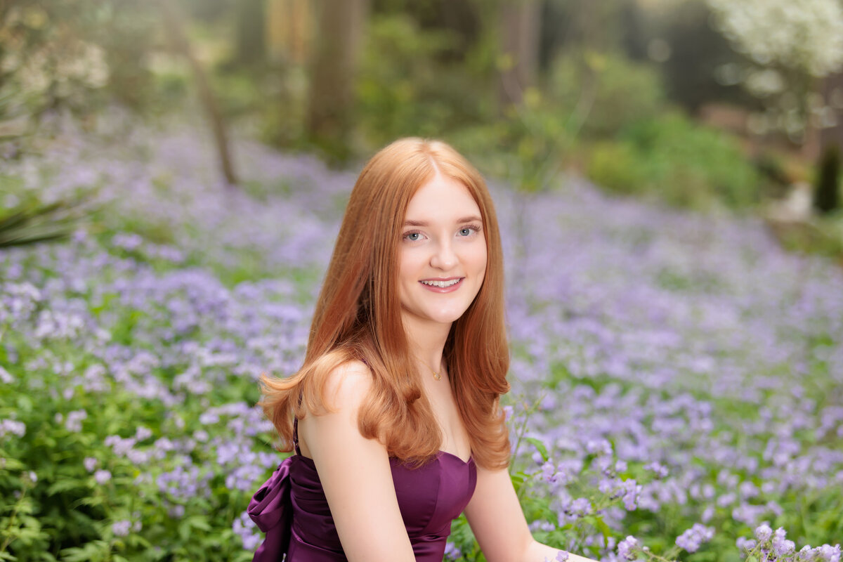 Duke Gardens senior photography