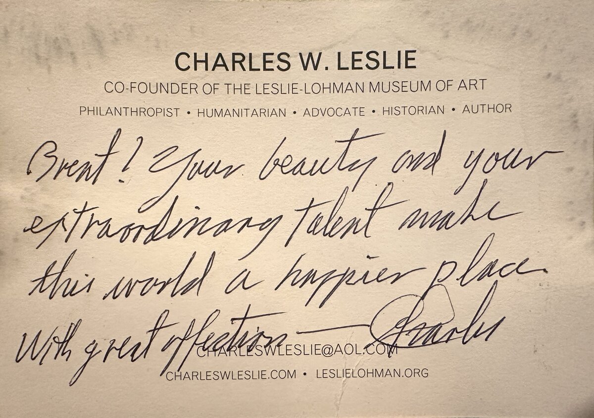Brent Ray Fraser Phalus Pallace 2018 - 2024 - 01 - Special note from friend Charles W. Leslie 2017