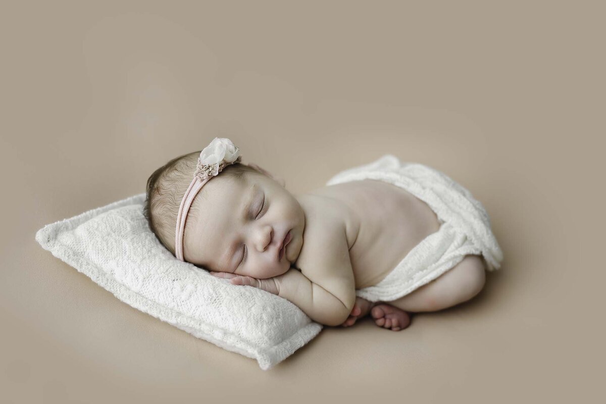 Newborn Baby Girl - Studio Session - Tummy