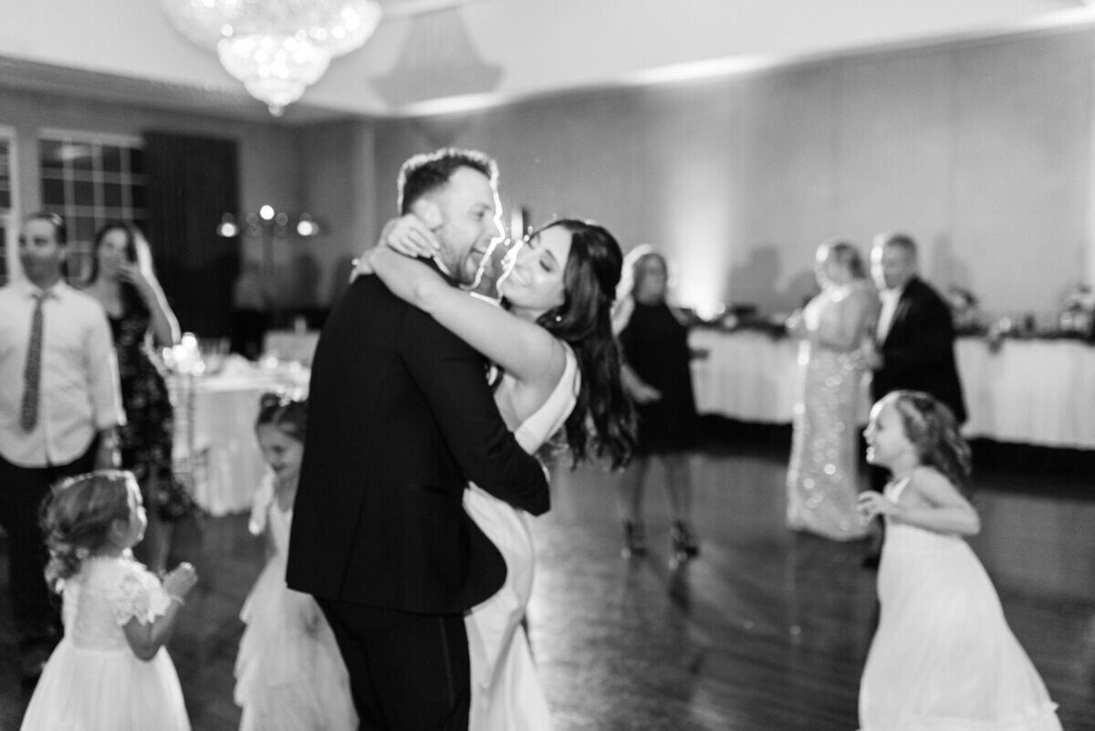 First dance with bride and groom, taken by Wedding photographer​ in Detroit, MI, Courtney Rudicel