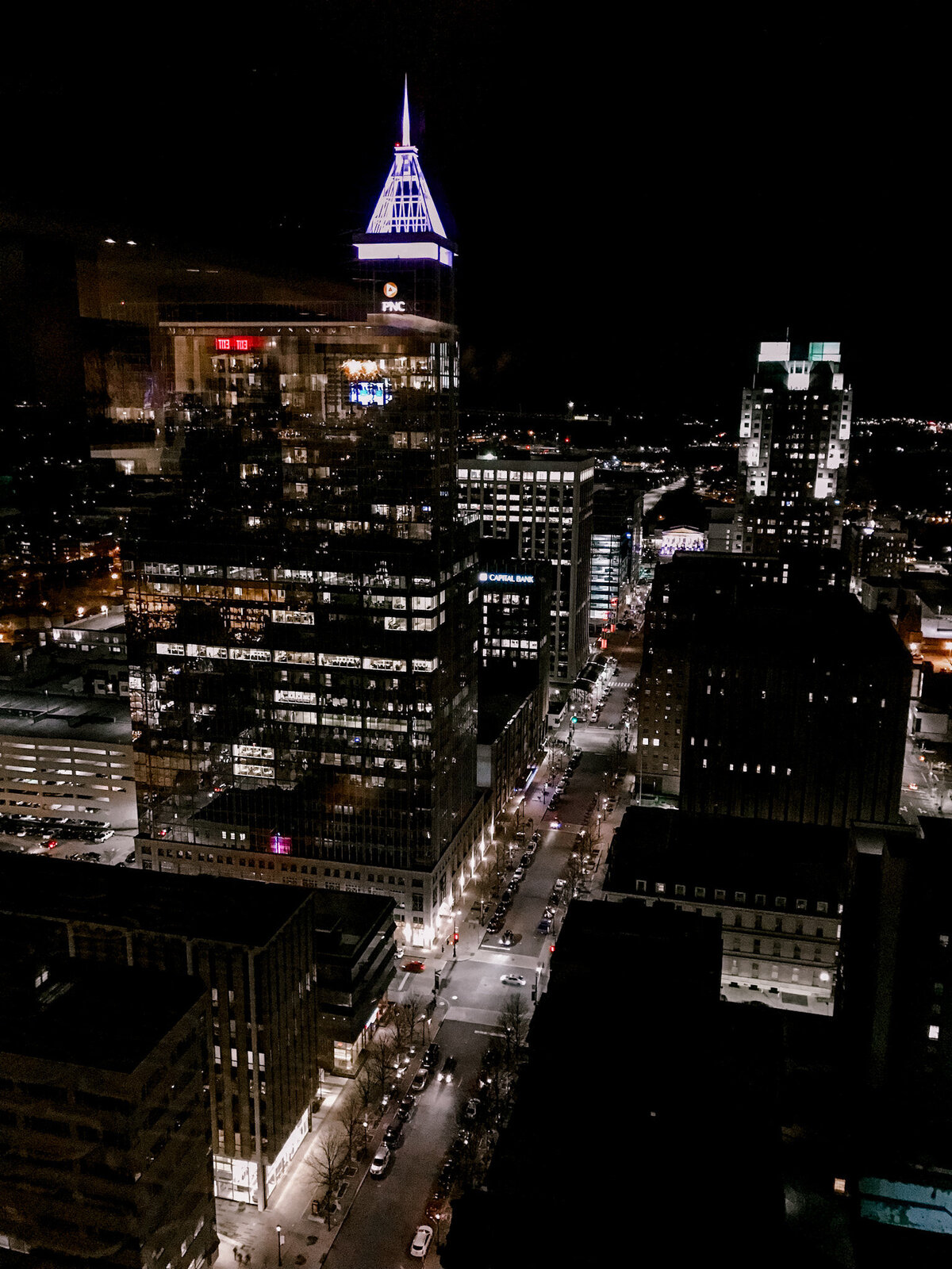 Raleigh, North Carolina Skyline View at Capital Club View