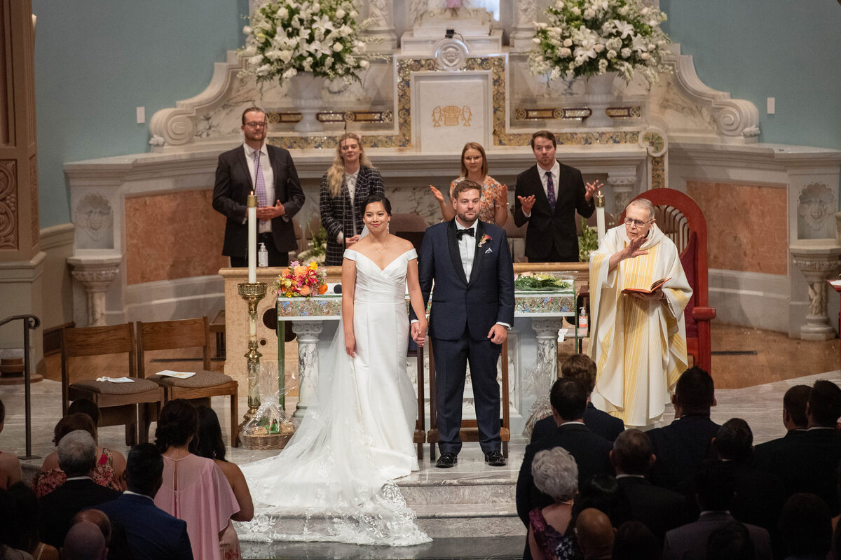 Couple at the Alter in St Monica's