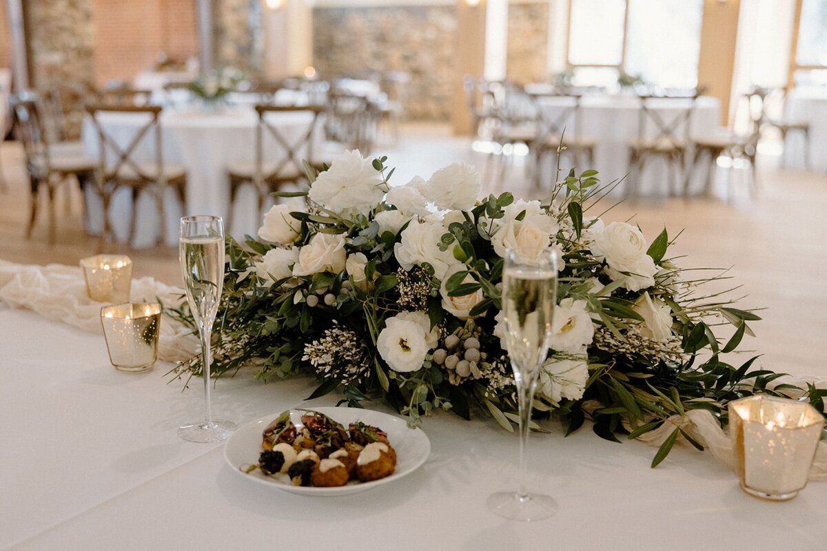 reception head table