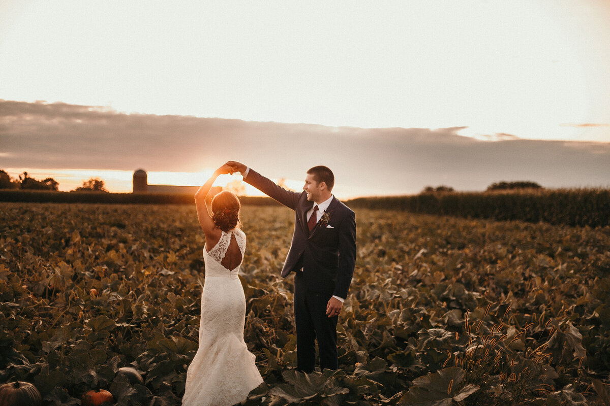 Intimate Sunset Wedding