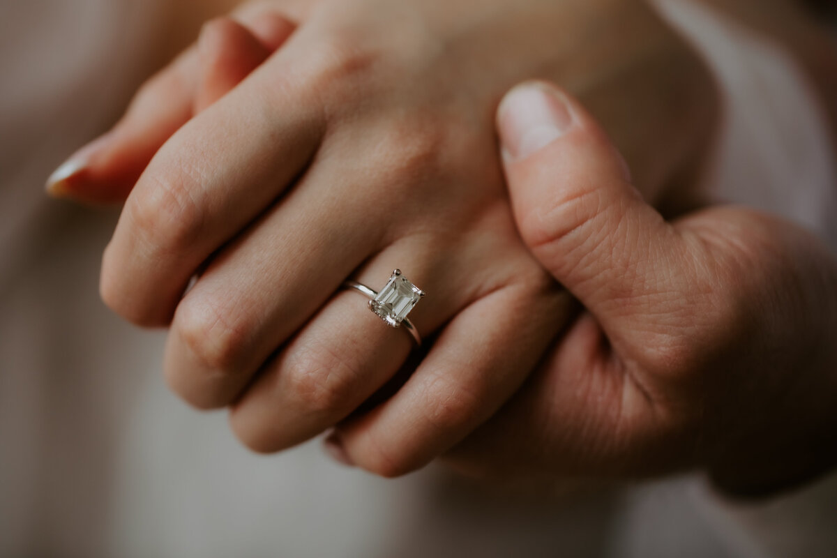 EMERALD CUT ENGAGEMENT RING