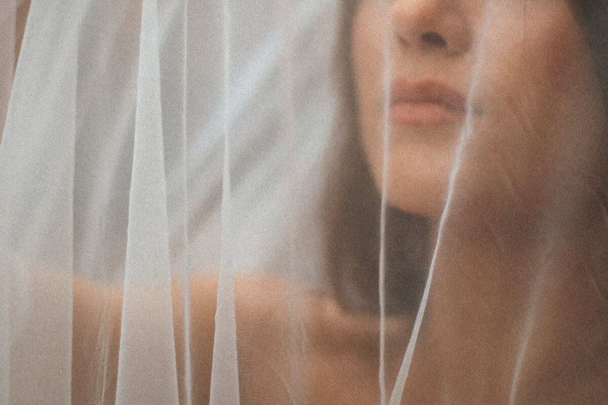 film edit bridal portrait