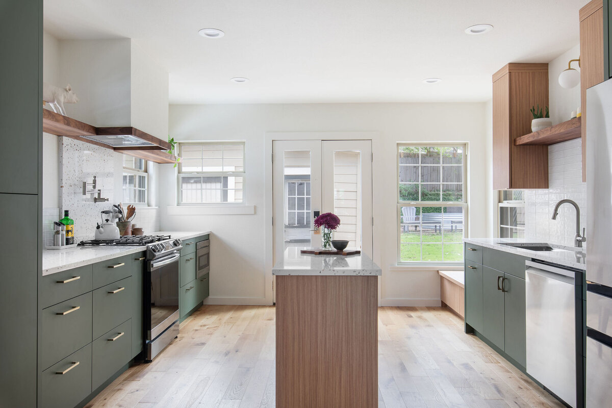 hello-home-modern-kitchen-remodel-green-cabinets-light-wood-floors-terrazzo-backsplash-wood-countertop-2