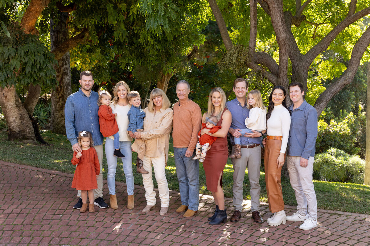 Pasadena family being photograph looking at the camera