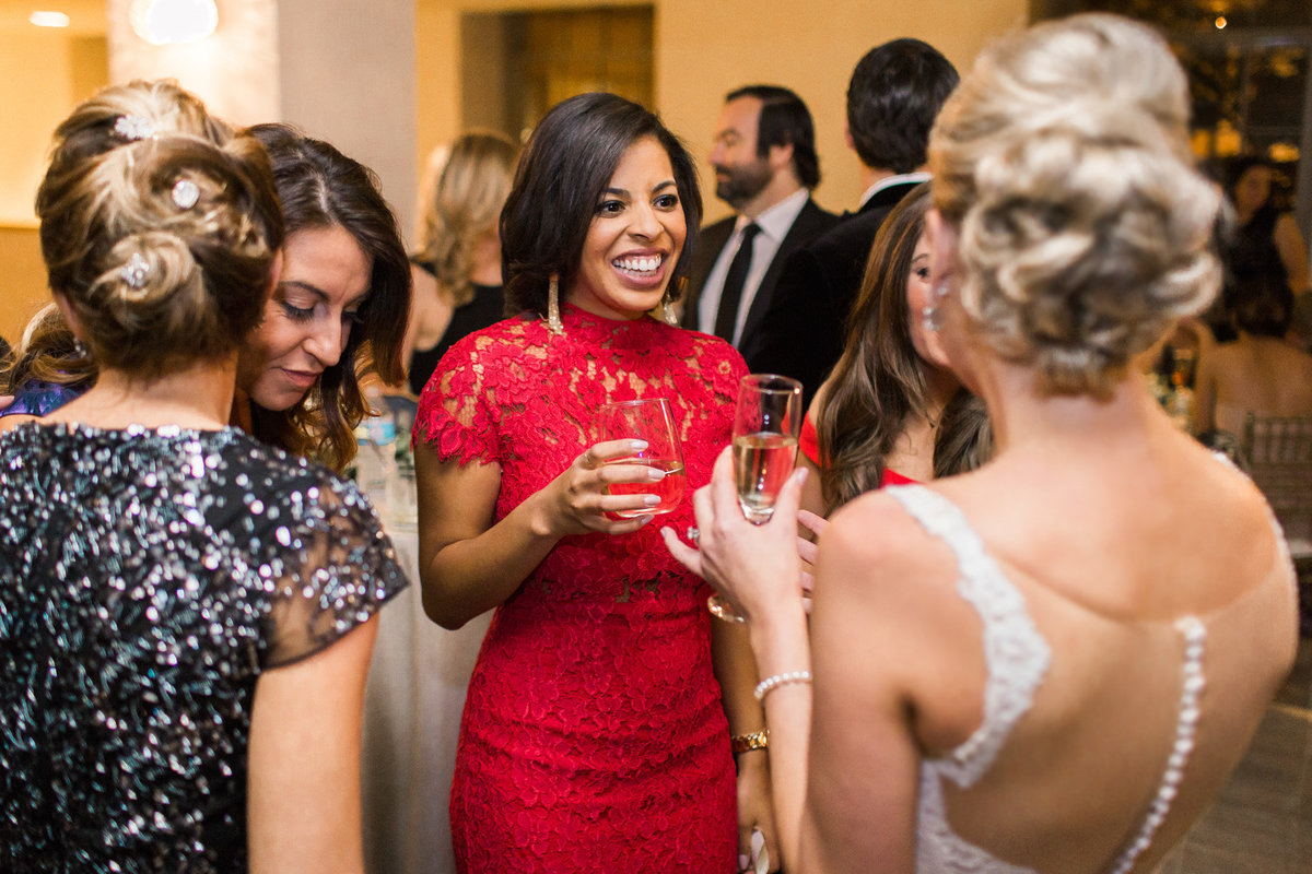 Cocktail hour wedding photo by Biltmore Ballrooms photographer Rebecca Cerasani.