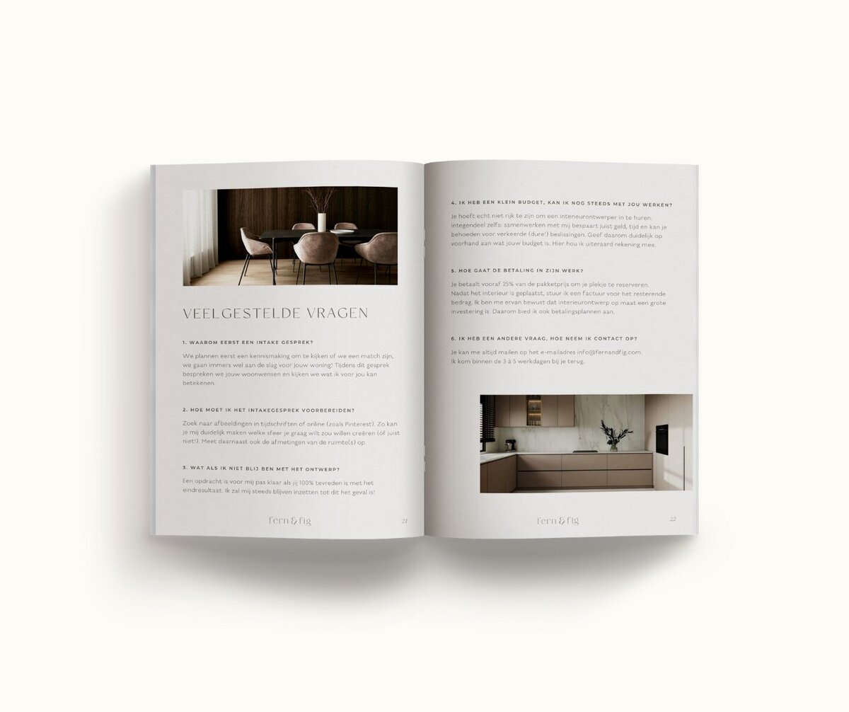 Canva brochure template Fern & Fig 13