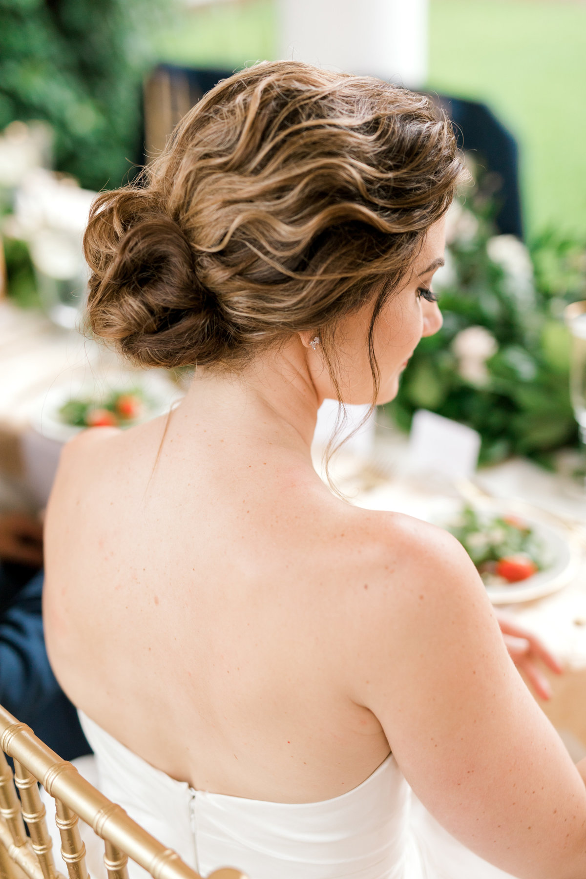 Bridal hair southern wedding