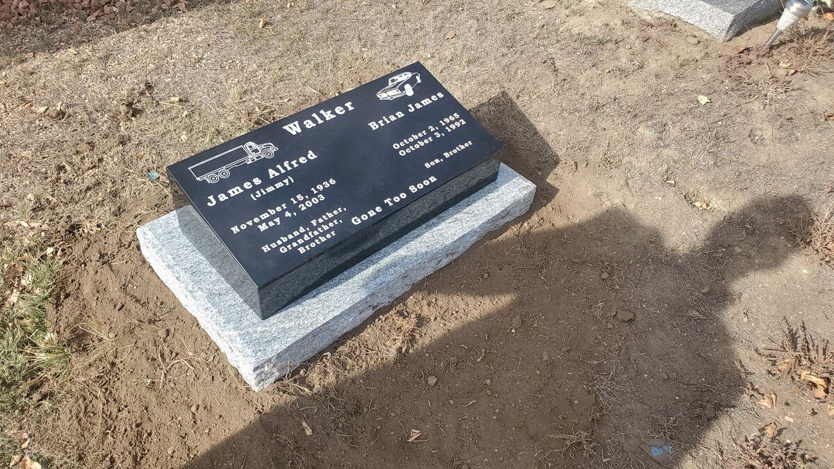 Walker Semi Engraving Dodge Challenger Headstone Engraving