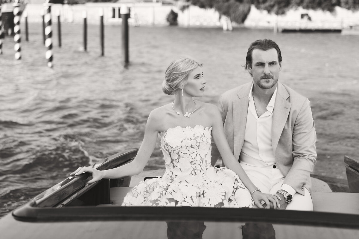 Ryan Pulock adn wife Danielle before their wedding in Venice