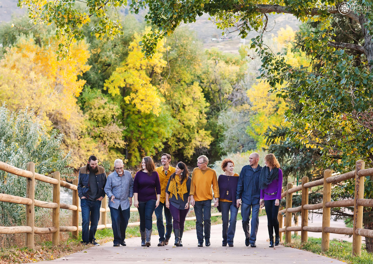 Golden Colorado Family Photos During Fall at Clear Creek