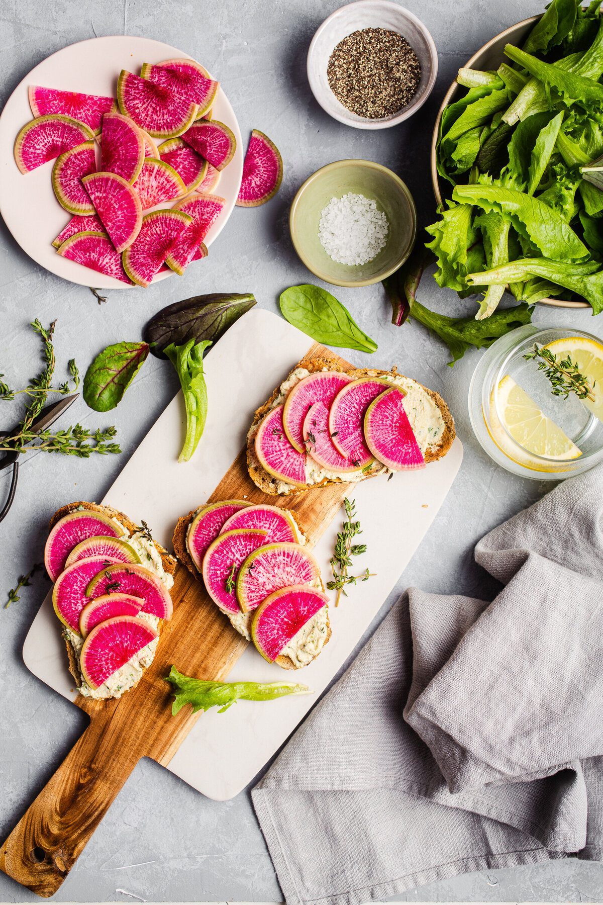 Watermelon Radish Toast - Food Photography - Frenchly Photographer-8356