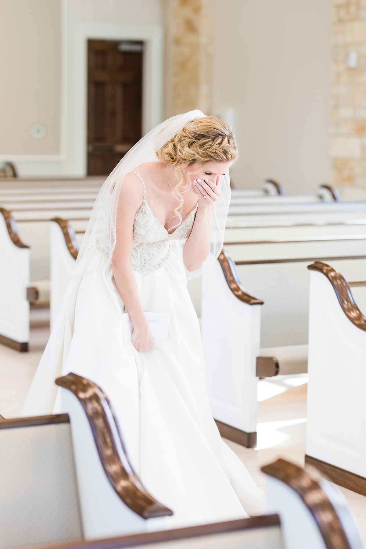 Bride First Look Wedding Day