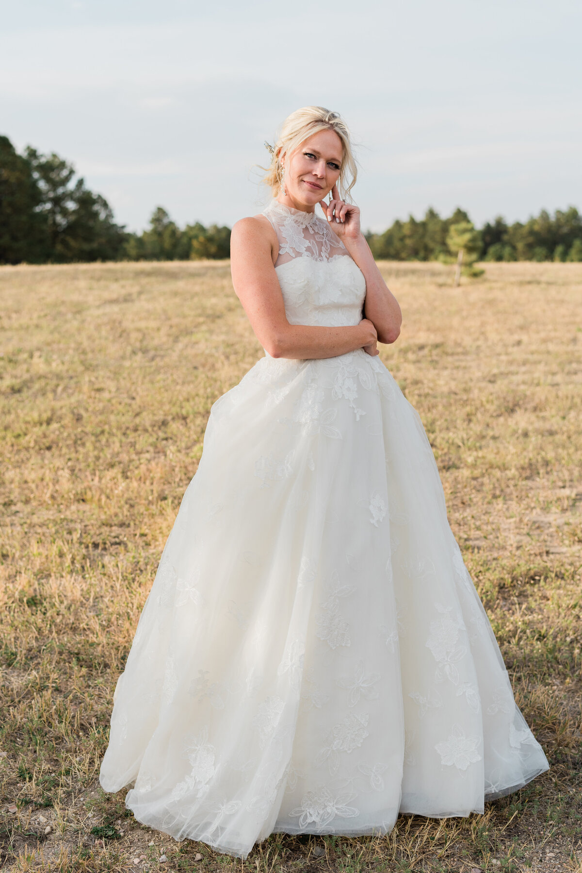 Bridal Portrait in Field