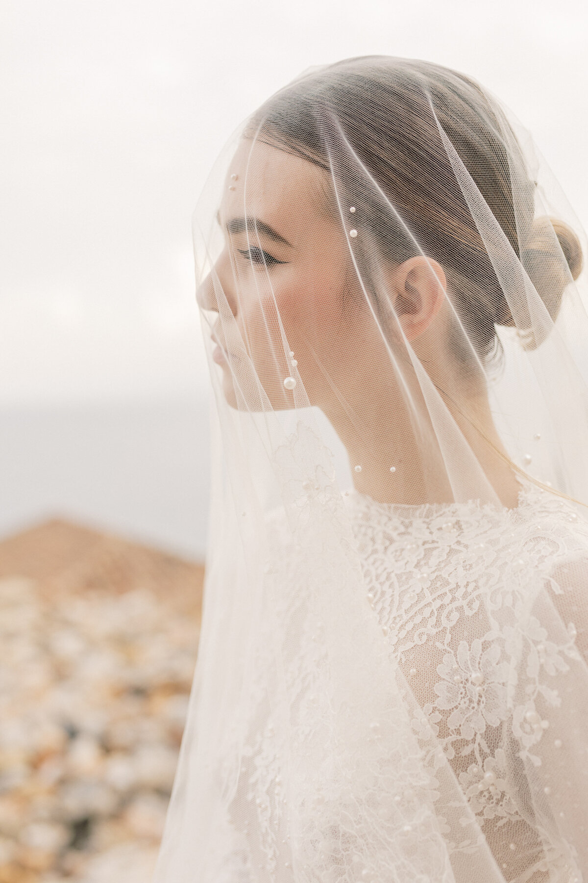 Bridal Portrait Editorial Photoshoot in Greece 8