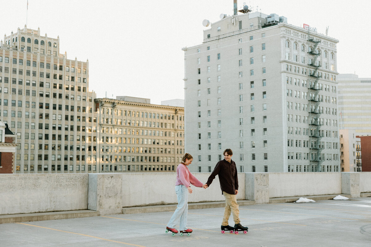 rooftop couples photos