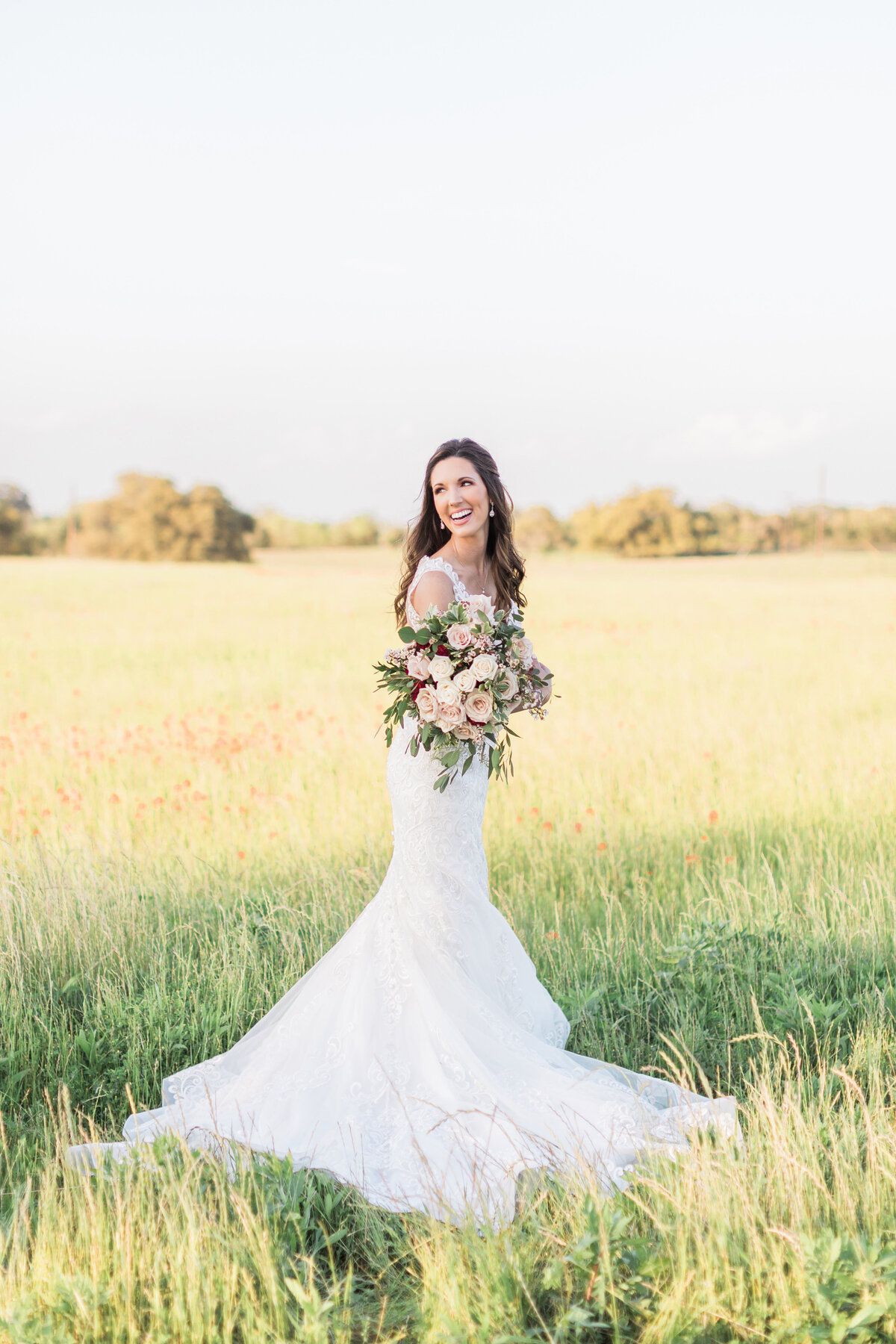 An outdoor bride in Houston, Texas