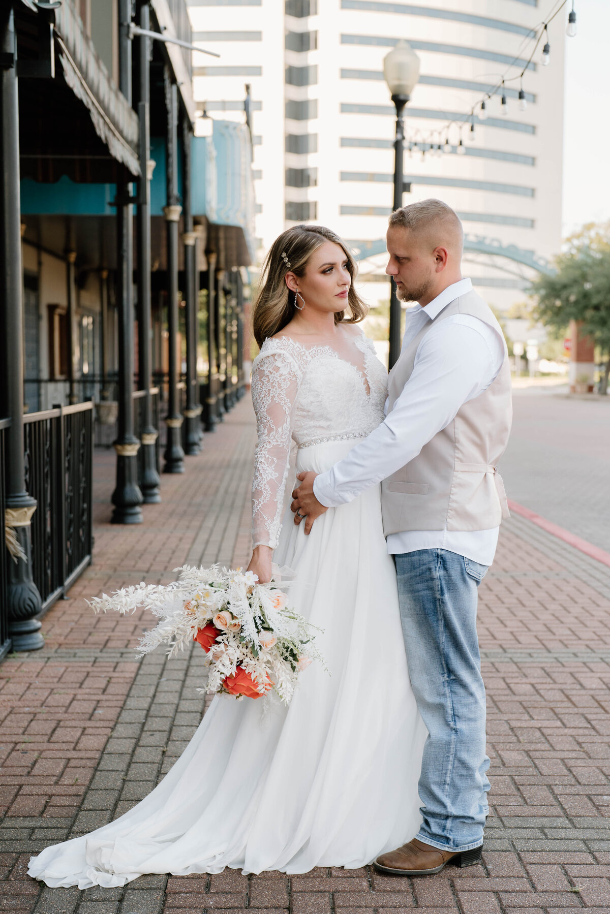 Downtown Beaumont Texas_Bridal Couple Session_Courtney LaSalle Photography