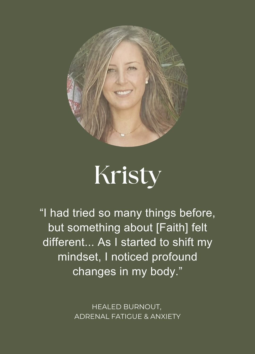 Kristy Testimonial