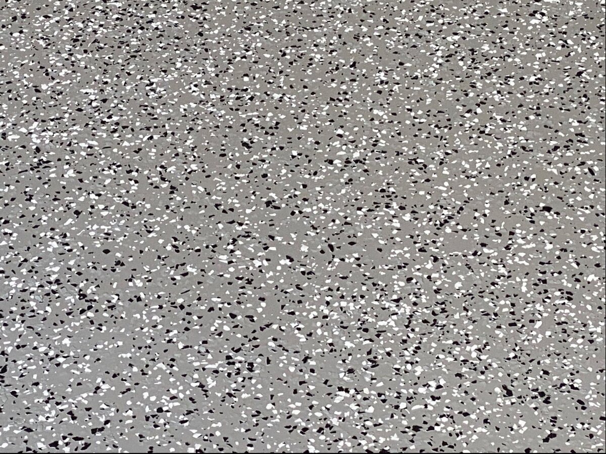 Close up shot of epoxy flooring finish