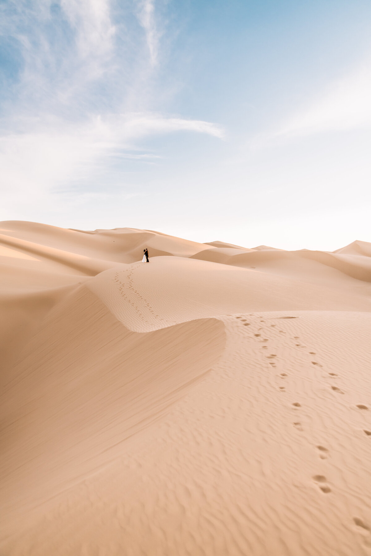 fun sand dune elopement photos