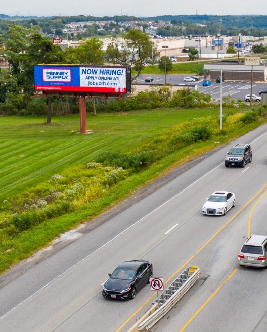 Pennsy Supply billboard placement along highway