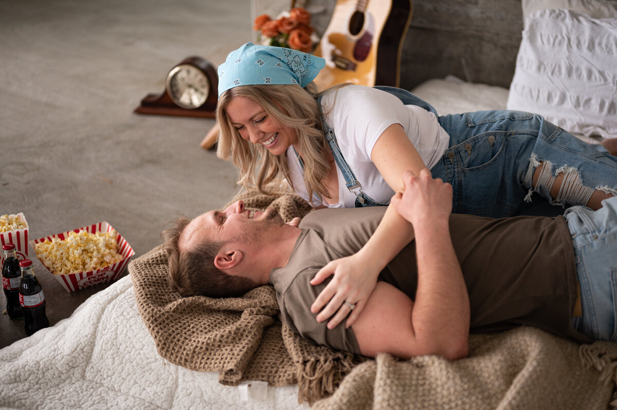 engagement photography at Pendennis Building in Edmonton