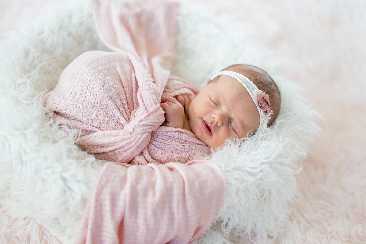 at home wrapped up new baby lifestyle photos