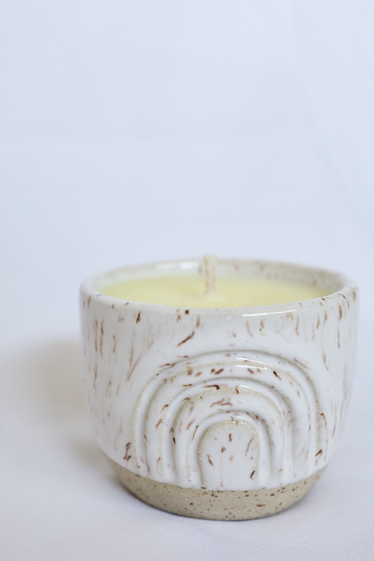 small business product photography white background photoshoot handmade pottery candle