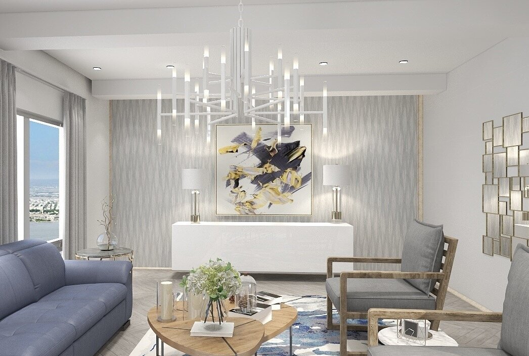 Luxury living room render