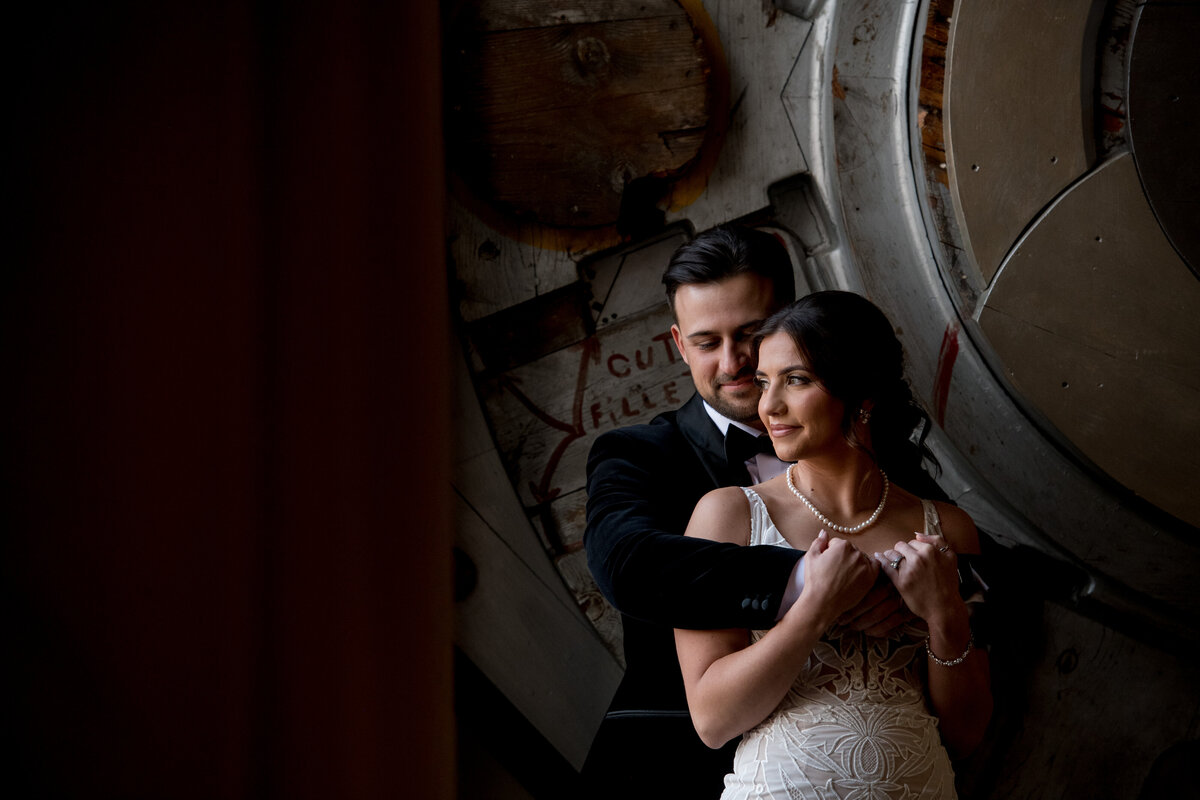 phoenixville foundry wedding photography bride and groom