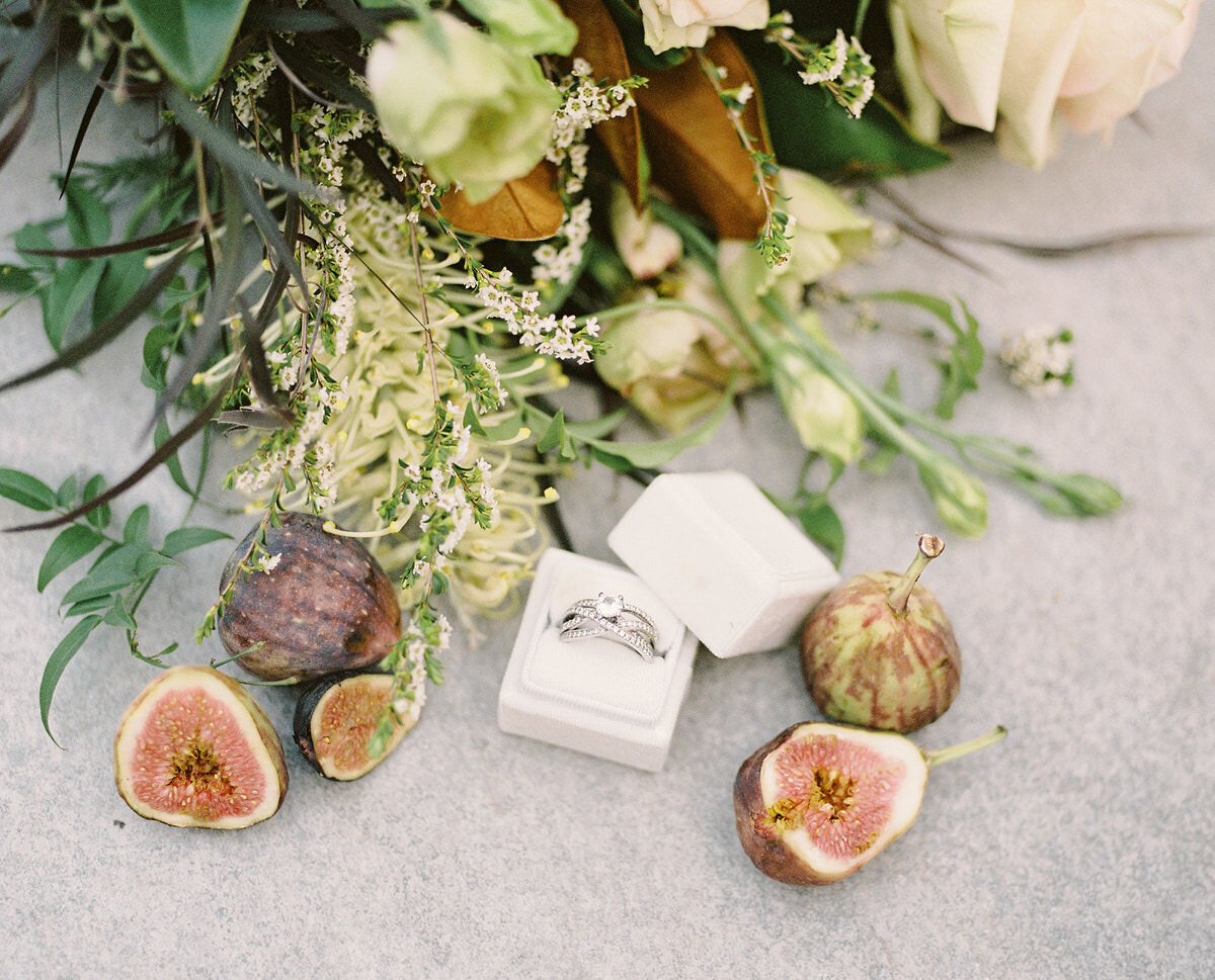 Bouquet with Wedding Ring and Figs