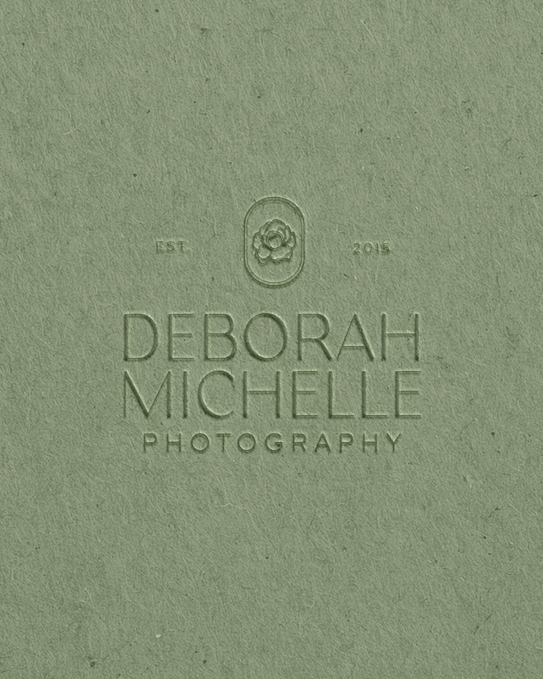 Brand Design for Photographer on green background