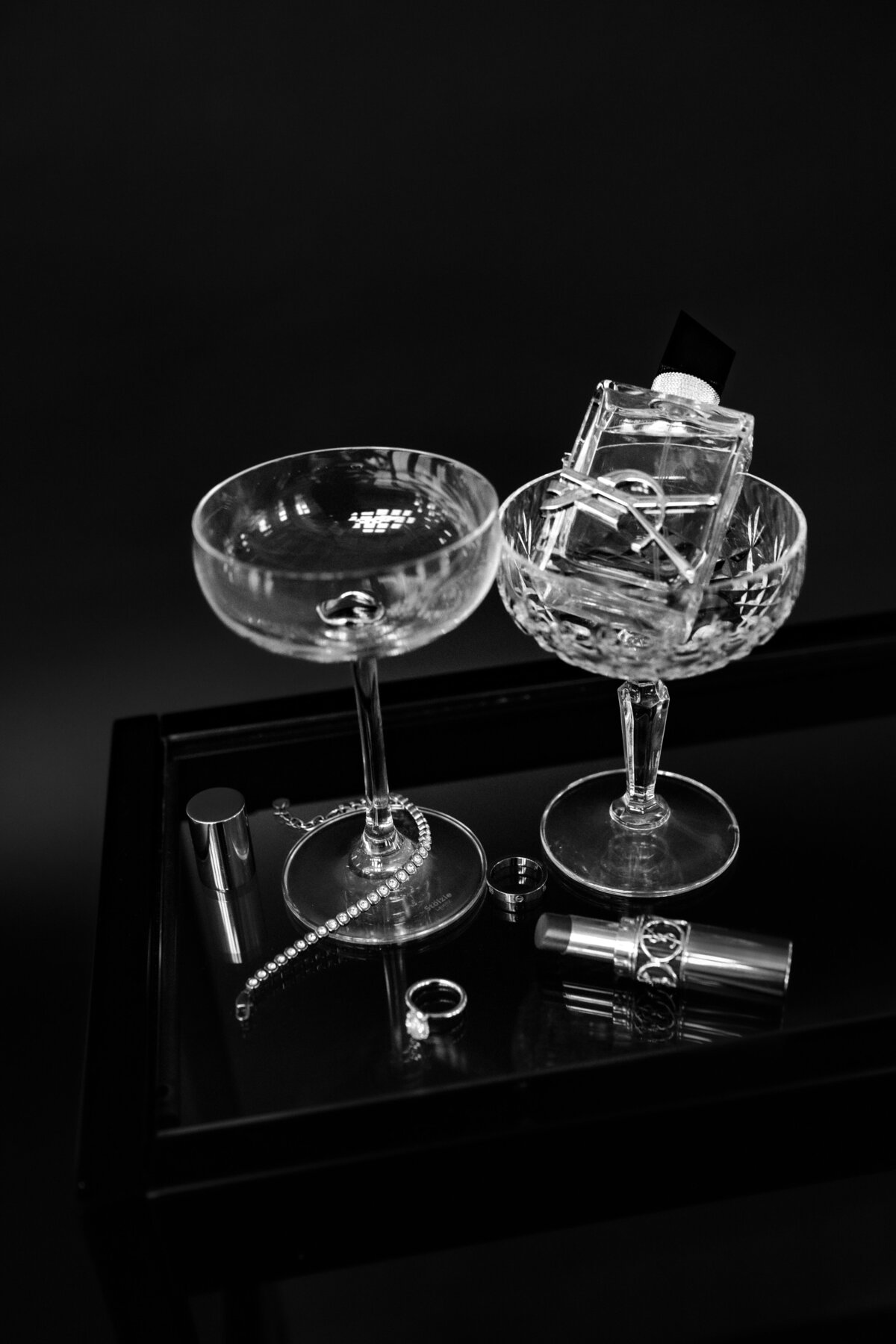 champagne glasses